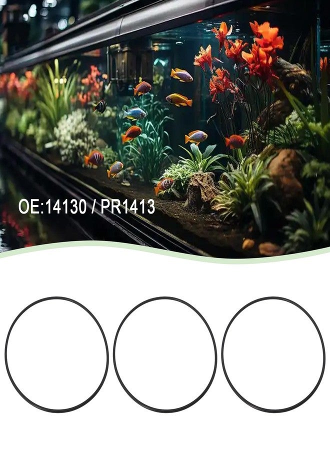 Briny River 5PCS Aquarium Cartridge Filter Rubber Seal OE 14130 / PR1413 Compatible with Marineland Magnum 200 220 330 350 Canister Filter Outer Diameter 150mm Black - Image 2